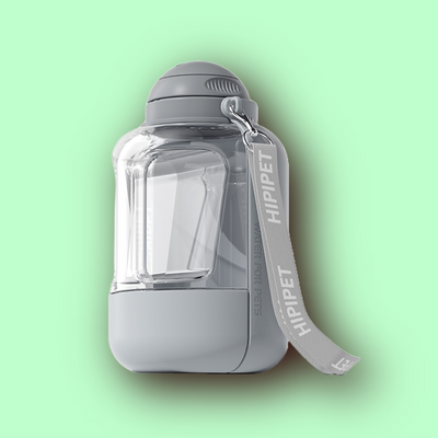 2 In 1 Pets Drinking Water Bottle
