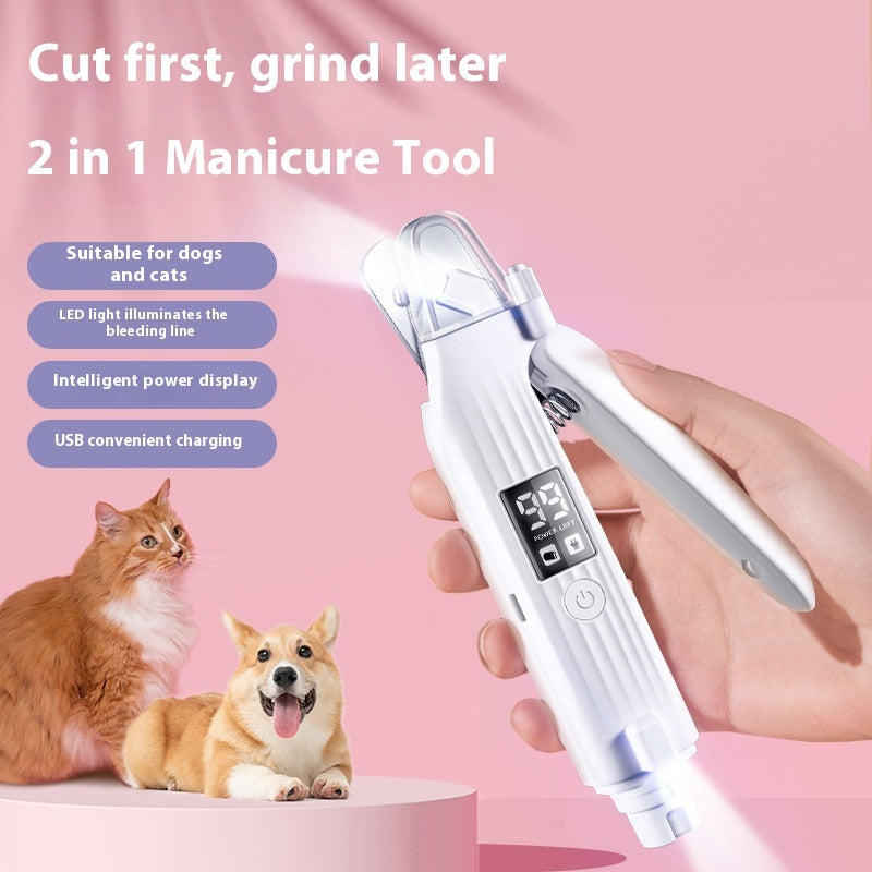 2 in 1 Pet Nail Trimmer and Grinder